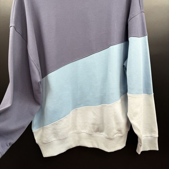 EUC Topman Men's Co-Ord Color Block Sweatshirt Blue Size L - Picture 6 of 8
